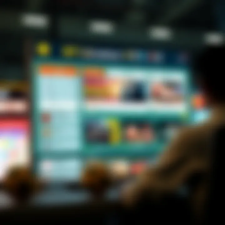 Dynamic interface showcasing BetLottoKorea features