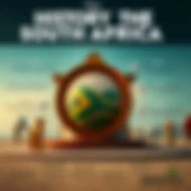 A detailed infographic illustrating the history of the South African lottery system.