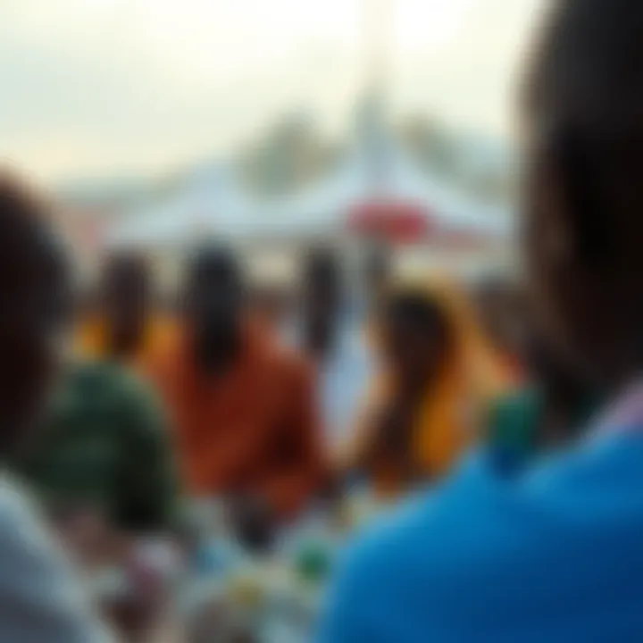 A conceptual image showing the social and economic impacts of the South African lottery on communities.