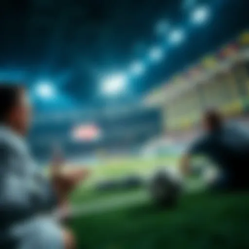 Conceptual illustration of sports betting strategies