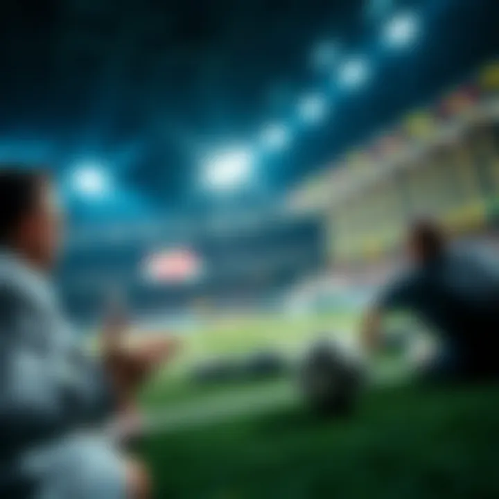 Conceptual illustration of sports betting strategies