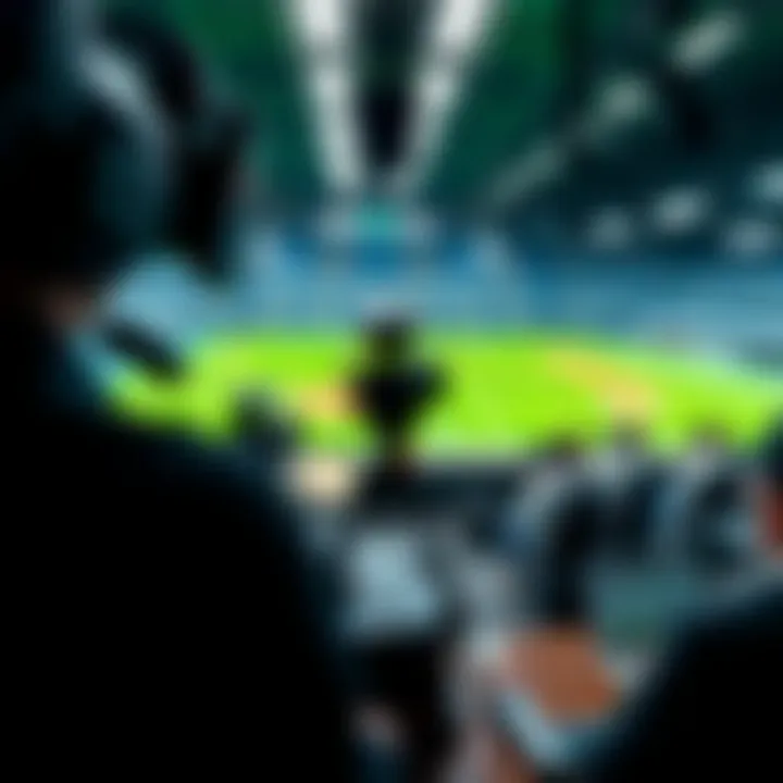 A high-tech broadcasting studio with advanced equipment