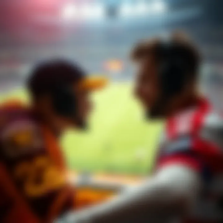 User engaging with sports content