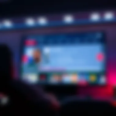 User-friendly interface of a sports streaming service