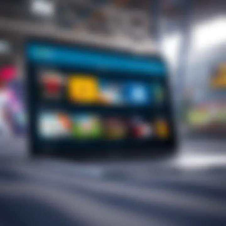 A laptop displaying various sports streaming platforms