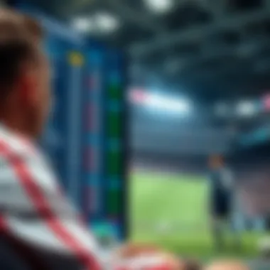 A dynamic sports betting interface displaying live odds and events