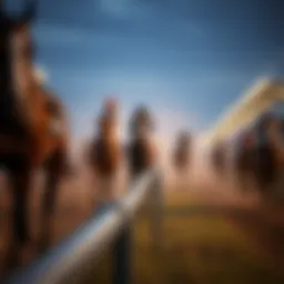 Thoroughbred racing at a prestigious track