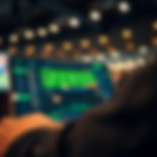 An engaging interface of a betting platform on a digital device