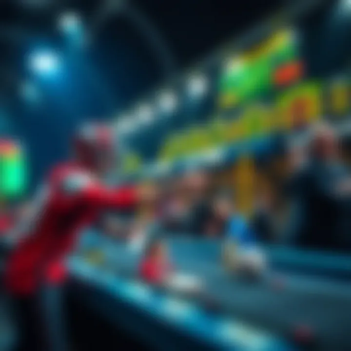 Graphical representation of trending strategies in sports betting