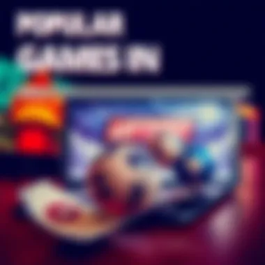 An infographic of popular types of lottery games in the UK