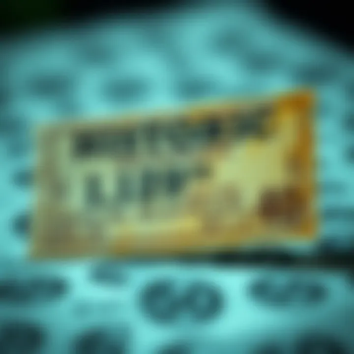 Historic lottery ticket from the US