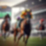 Illustration of virtual horse racing technology