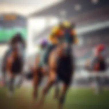 Illustration of virtual horse racing technology